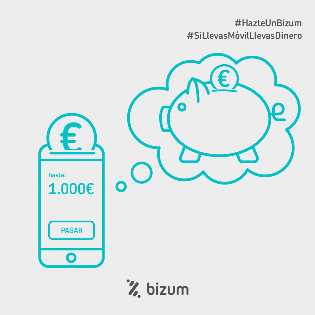 Bizum tiene un límite de transferencia de hasta 1.000€